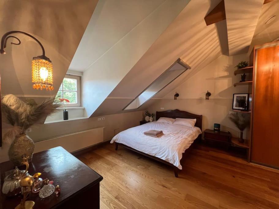 Old Town Apartment With Free Parking Vilnius Esterno foto